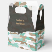 堅牢な沿岸カモフラージュパーソナライズされたの好意ボックス フェイバーボックス (見開き)