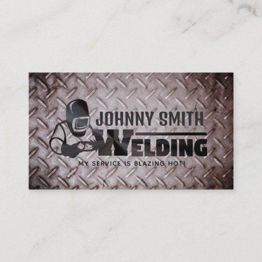 堅牢な溶接機の名刺 名刺 (正面)