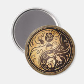 堅牢な陰陽バラ マグネット (正面/裏面)