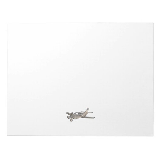 堅牢な飛行機 ノートパッド (正面)