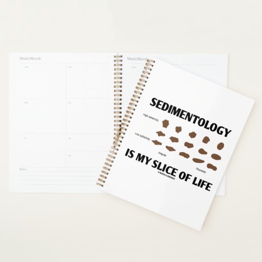 堆積学は私の人生の岩のスライスギークユーモア プランナー手帳 (ディスプレー)
