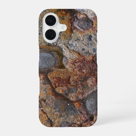 堆積岩質組織 iPhone 16ケース (裏面)