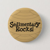 堆積岩！ 缶バッジ (正面)