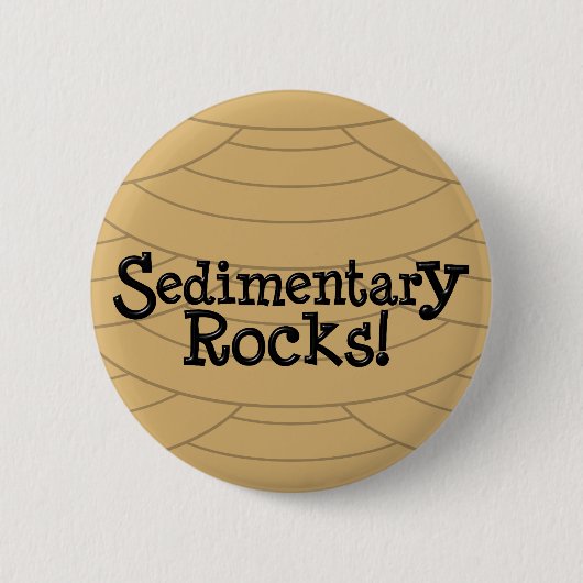 堆積岩！ 缶バッジ (正面)