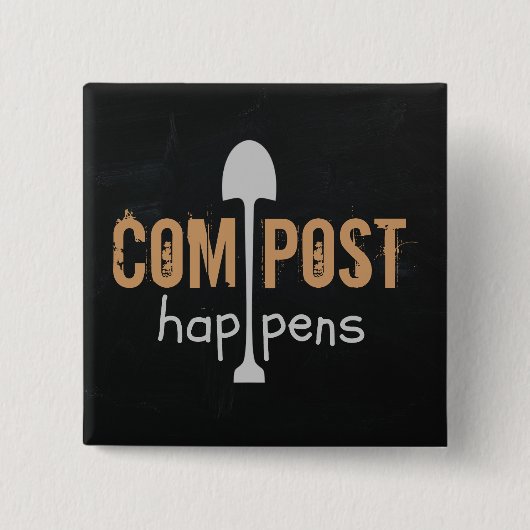 堆肥が起こる 缶バッジ (正面)