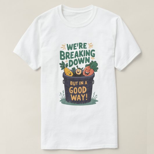 堆肥の破壊 Tシャツ (デザイン正面)