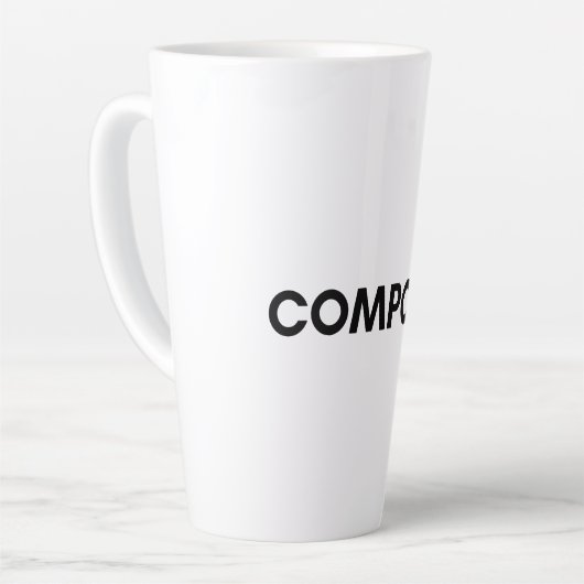 堆肥 カフェラテマグ (左アングル)