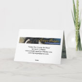 堕ちた星と彼の牝馬ワイルドホースのグリーティングカード サンキューカード (裏面)