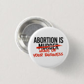 堕胎は君の仕事ではない 缶バッジ (正面&裏面)