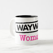 堕落した女のコーヒーマグ ツートーンマグカップ (正面左)