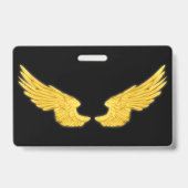 堕落した黄金の天使の翼 バッジ (裏面)