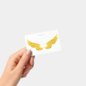 堕落した黄金の天使の翼 バッジ (手持ち)