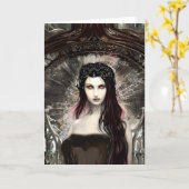 堕落の天使 | ダークアート カード (黄色い花)