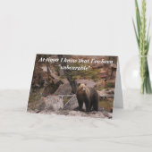 堪えがたい サンキューカード (正面)