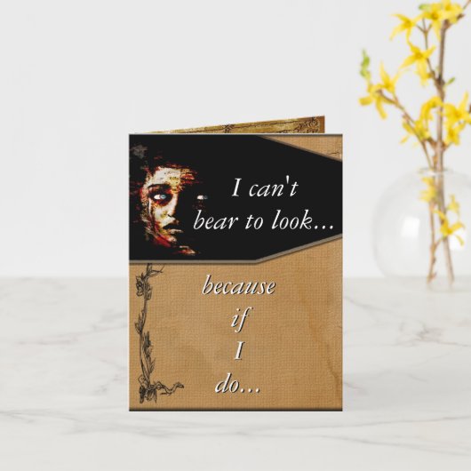 堪えられない カード (黄色い花)