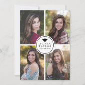 堪能なクラス、卒業の発表 招待状 (正面)