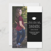 堪能なクラス、卒業の発表 招待状 (裏面)