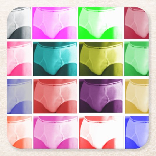 報告書のコースター スクエアペーパーコースター (正面)