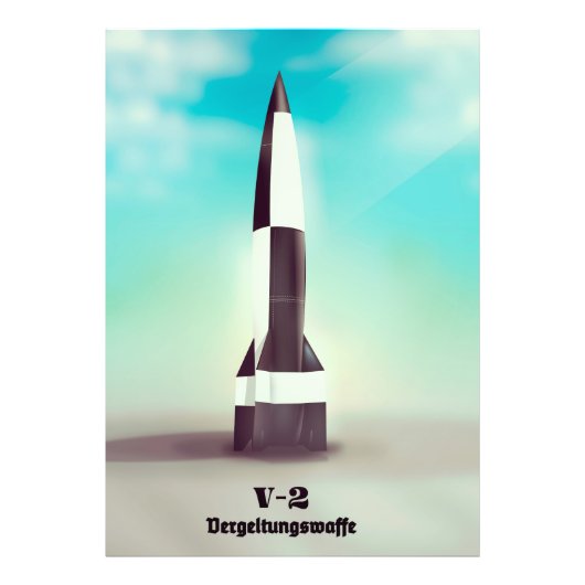 報復兵器V2ロケット フォトプリント            (正面)