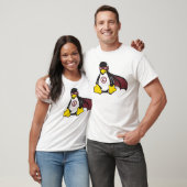 報復者のペンギンのLinuxのプロフェッショナルのTシャツ Tシャツ (ユニセックス)