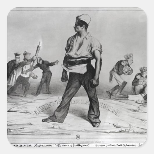 報道の自由 スクエアシール (正面)