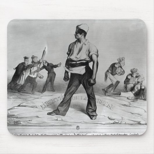 報道の自由 マウスパッド (正面)