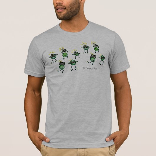 報道写真家のエンドウ豆無し、ティー Tシャツ (正面)