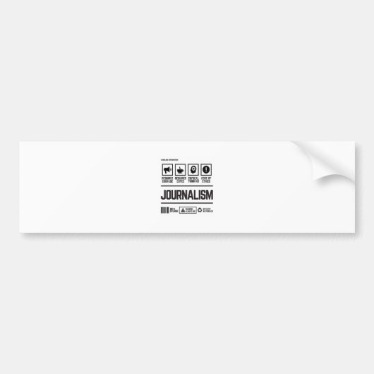 報道 バンパーステッカー (正面)