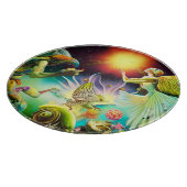 報酬を与える油絵の時代 カッティングボード (角)