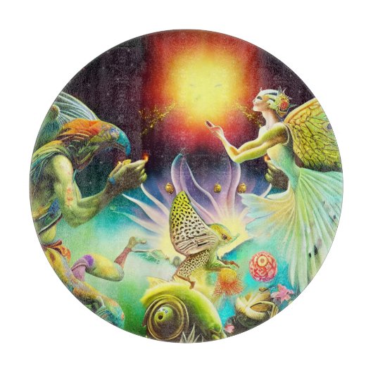 報酬を与える油絵の時代 カッティングボード (正面)