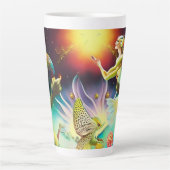 報酬を与える油絵の時代 カフェラテマグ (正面)