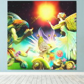 報酬を与える油絵の時代 キャンバスプリント (インサイチュ (ウッドフロア))