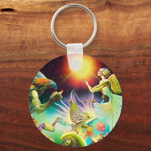 報酬を与える油絵の時代 キーホルダー (正面)