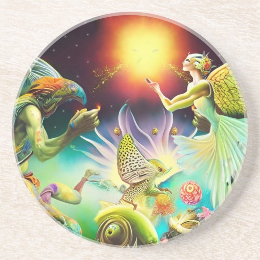 報酬を与える油絵の時代 コースター (正面)