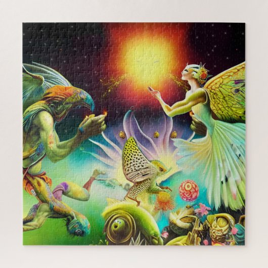 報酬を与える油絵の時代 ジグソーパズル (縦)