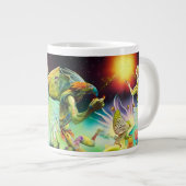 報酬を与える油絵の時代 ジャンボコーヒーマグカップ (正面右)