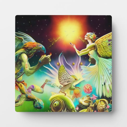 報酬を与える油絵の時代 フォトプラーク (正面)