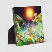 報酬を与える油絵の時代 フォトプラーク (正面)