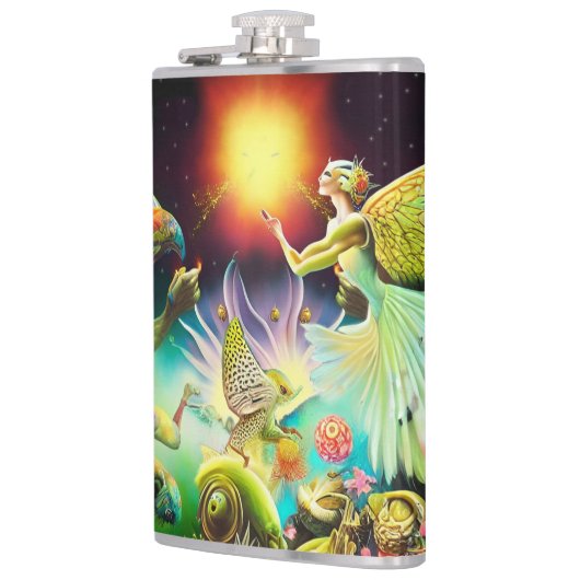 報酬を与える油絵の時代 フラスク (左)