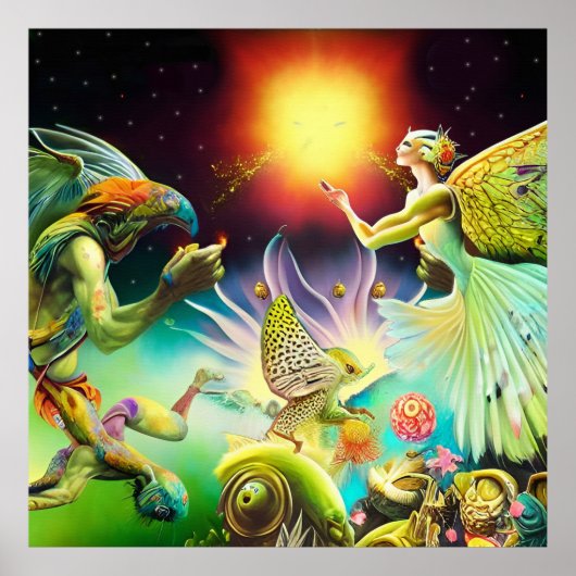 報酬を与える油絵の時代 ポスター (正面)