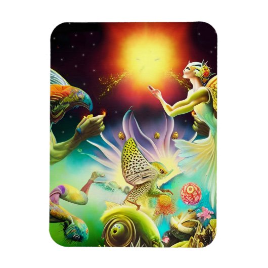 報酬を与える油絵の時代 マグネット (縦)