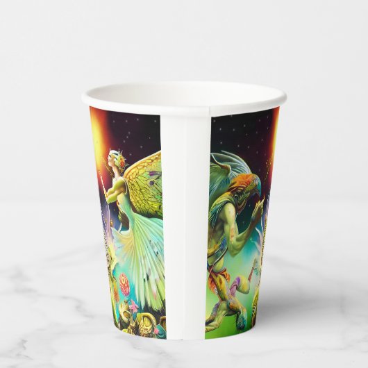 報酬を与える油絵の時代 紙コップ (右)