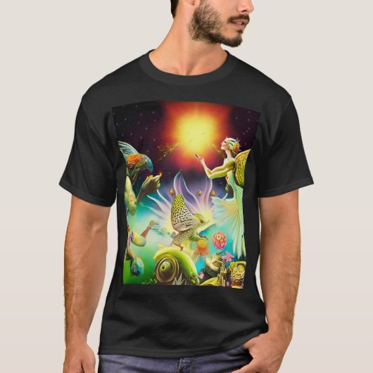 報酬を与える油絵の時代 Tシャツ (正面)