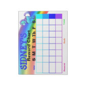 報酬グラフメモ帳 ノートパッド (回転)