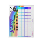 報酬グラフメモ帳 ノートパッド (回転)