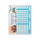 報酬グラフモンスタートラックパーソナライズされた雑用 ノートパッド (回転)