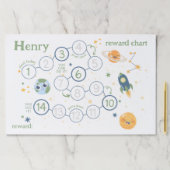 報酬チャートのポッティチョーチャート宇宙 ペーパーパッド (インサイチュ)