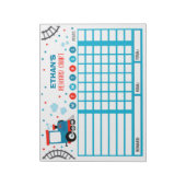 報酬チャートモンスタートレインパーソナライズされたコース ノートパッド (回転)