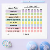 報酬チャート日パーソナライズされた々のおもしろい子のスケジュール チラシ (シングル)