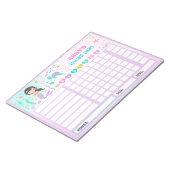 報酬チャートMermaidパーソナライズされた Choreチャート ノートパッド (アングル)